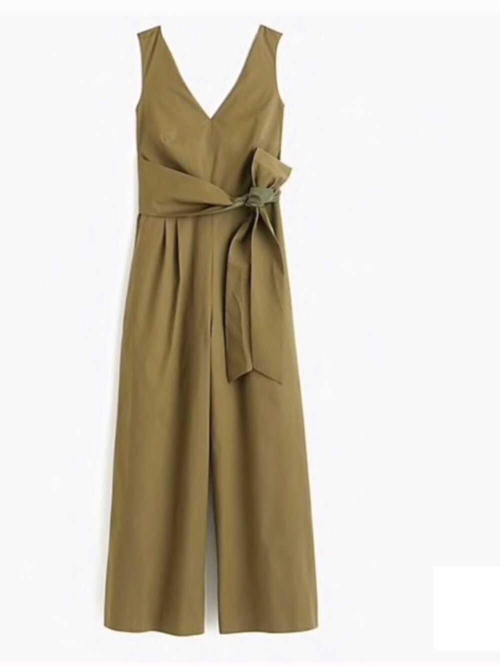 J Crew Poplin Wide-Leg Wrap & Tie Jumpsuit, Sz 10